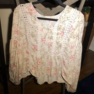 FLORAL BALLOON SLEEVE BLOUSE⭐️